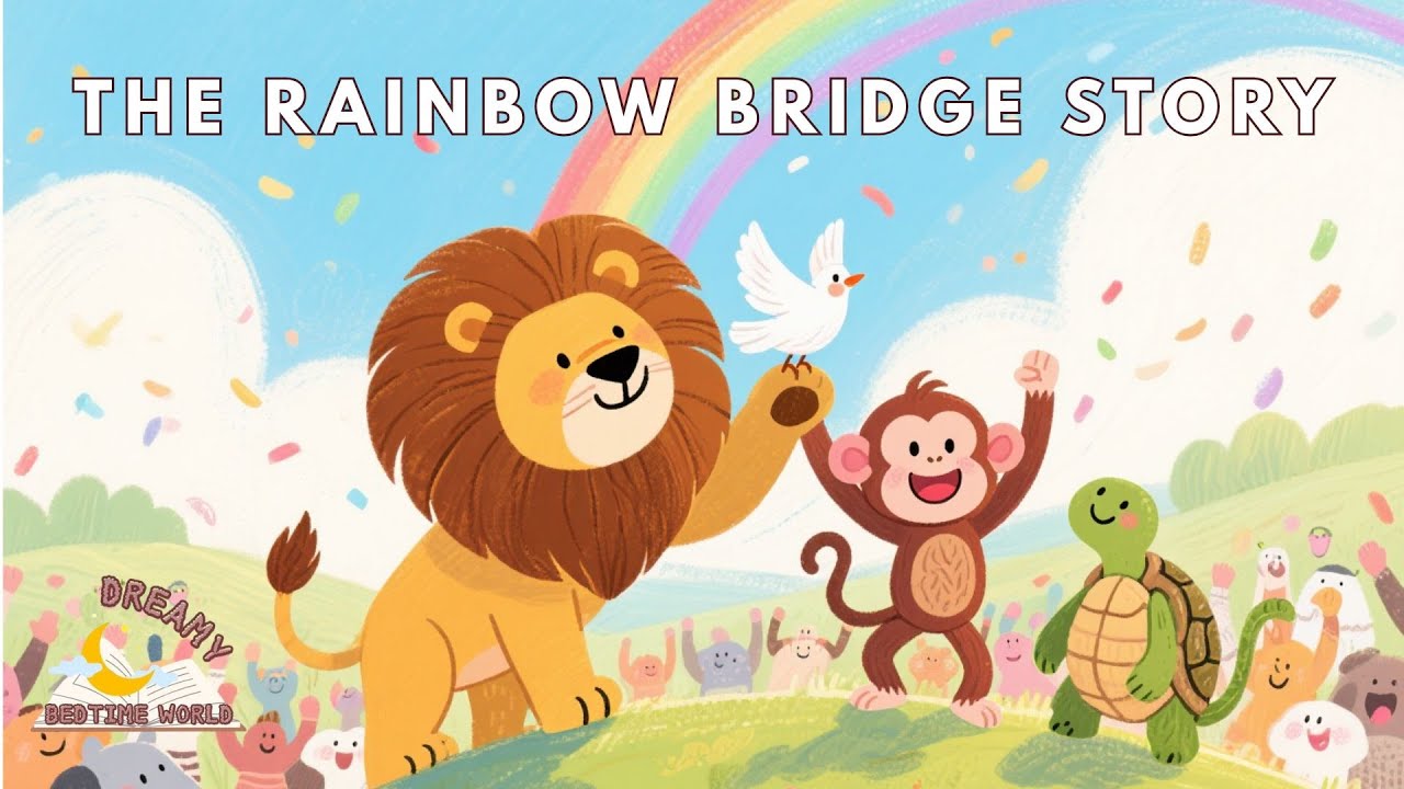 The Rainbow Bridge Story | Animal Friends Adventure | Bedtime Story for Kids | Dreamy Bedtime World