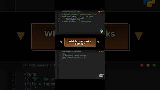 Context Managers vs Try-Finally: Resource Management #programmingcomparison