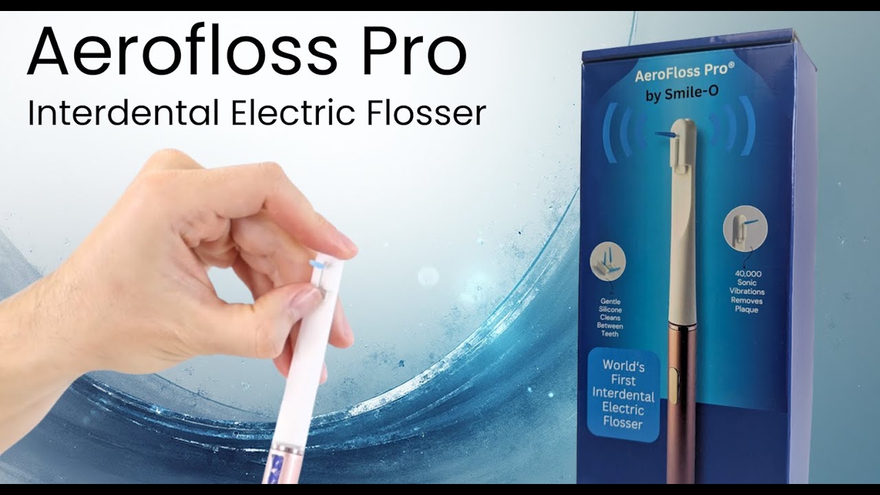 AeroFloss Pro: Easy Electric Interdental Flossing Tool by Smile-o