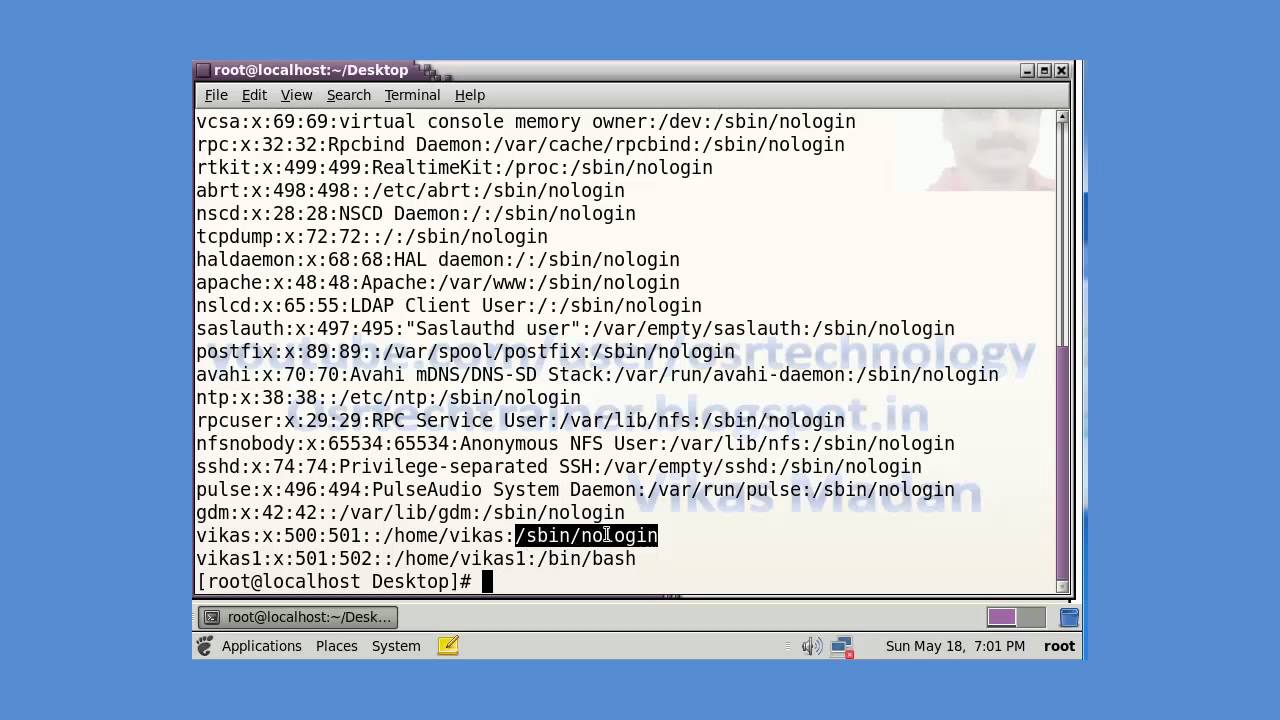 How To Enable User Account In Redhat Linux In Hindi YouTube