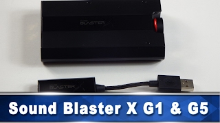 Creative Sound Blaster X G1-G5 review - YouTube