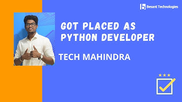 Fresher Ajith Got Placed in Tech Mahindra Python Developer -Mechanical Student to Software Engineer