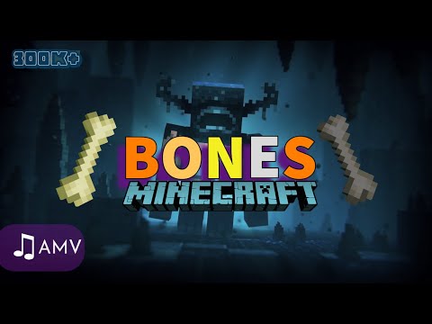 Bones - Imagine Dragons | Warden Fight | Minecraft Animation