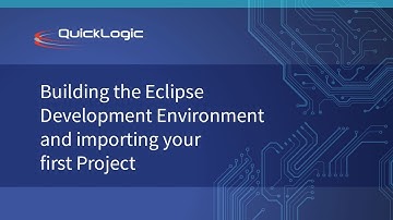 Building the Eclipse Development Environment and importing your first Project