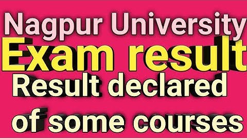 Nagpur University result declared today, rtmnu university result declared, #rtmnu #nagpuruniversity