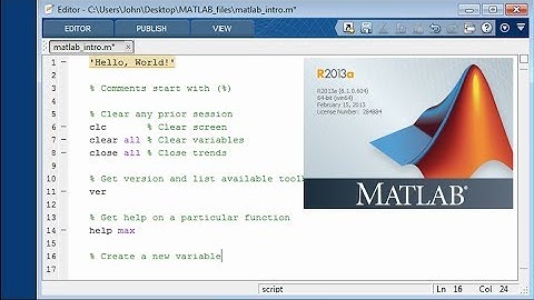 MATLAB "Hello, World"