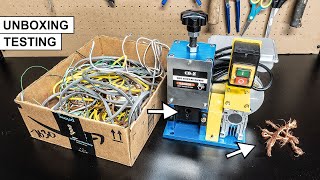 CO-Z Automatic Motorized Electric Wire Stripping Machine Unboxing & Testing