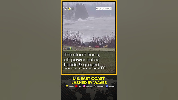 Fierce waves lash homes in US East Coast | WION Shorts