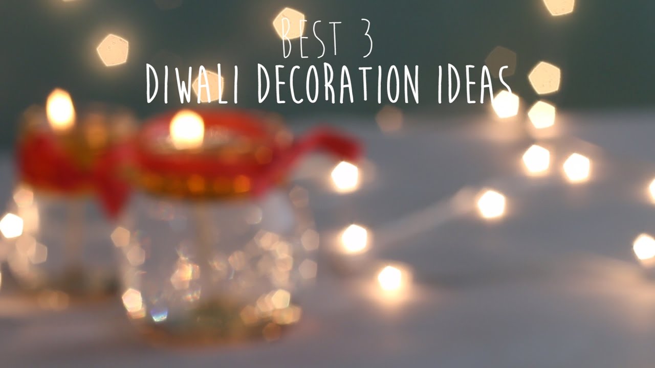 3 Best Diwali  Decoration  Ideas  candle holder YouTube 
