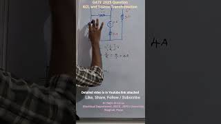 GATE 2025 Question KCL #basicelectrical #gateelectrical #electriccircuit #viral #algorithm
