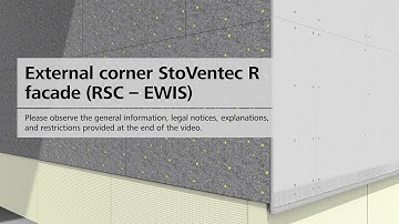 StoVentec R rainscreen cladding facade - RSC-EWIS external corner