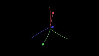Three-Body Problem Simulation with Collisions | Gravity | Physics Simulations