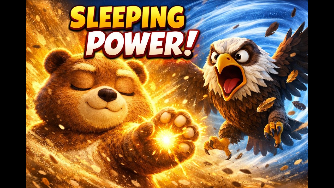 Спящее кунг-фу 🐻🔥 | Медведь, который победил во сне! | Анимационный бой животных в джунглях
