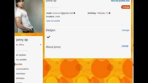 Profile song for orkut