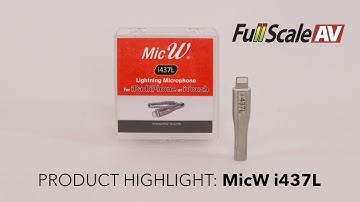 Full Scale AV Product Highlight: MicW i437L Class 2 Measurement Microphone for iPhone