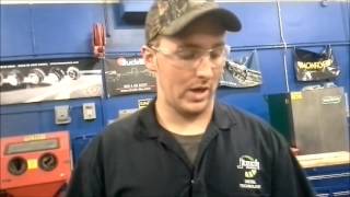 s cam brake inspection on a heavy duty truck