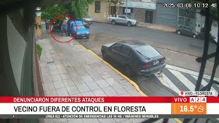 De pintar el cordón a la locura total: el violento vecino que aterrorizó al barrio de Floresta
