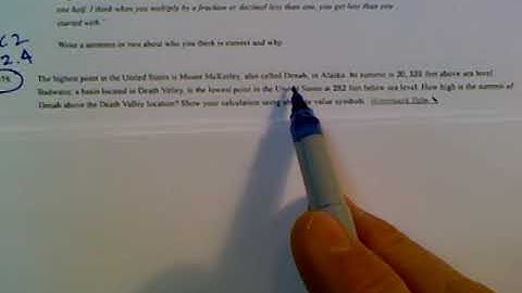 CPM CC2 Section 3.2.4 #3-75 (Using absolute value to find elevation difference)