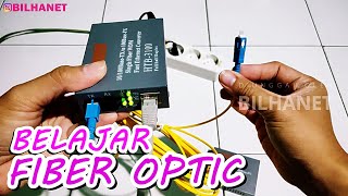 Cara Pasang Media Converter Fiber Optic (FO) || HTB3100 A & B NetLINK