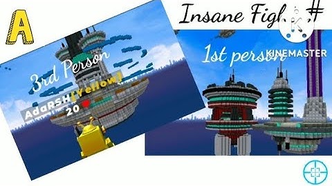 1st Person view vs 3rd Person view Insane fight || Blockman Go