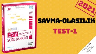 345 Ayt 2021 Matemati̇k Sayma Olasilik Test-1 Çözümleri̇