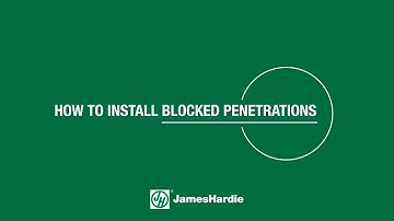 How to Install Blocked Penetrations