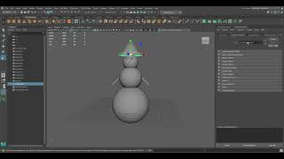 Snowman Maya Script MEL