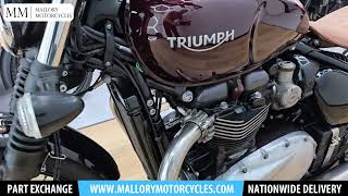 Used 2017 Triumph Bonneville Bobber 1200 For Sale in Derbyshire at Mallory Motorcycles