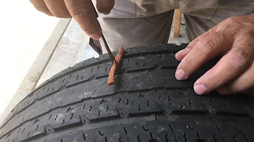 ¿Se puede tapar el agujero de un clavo en un neumático?