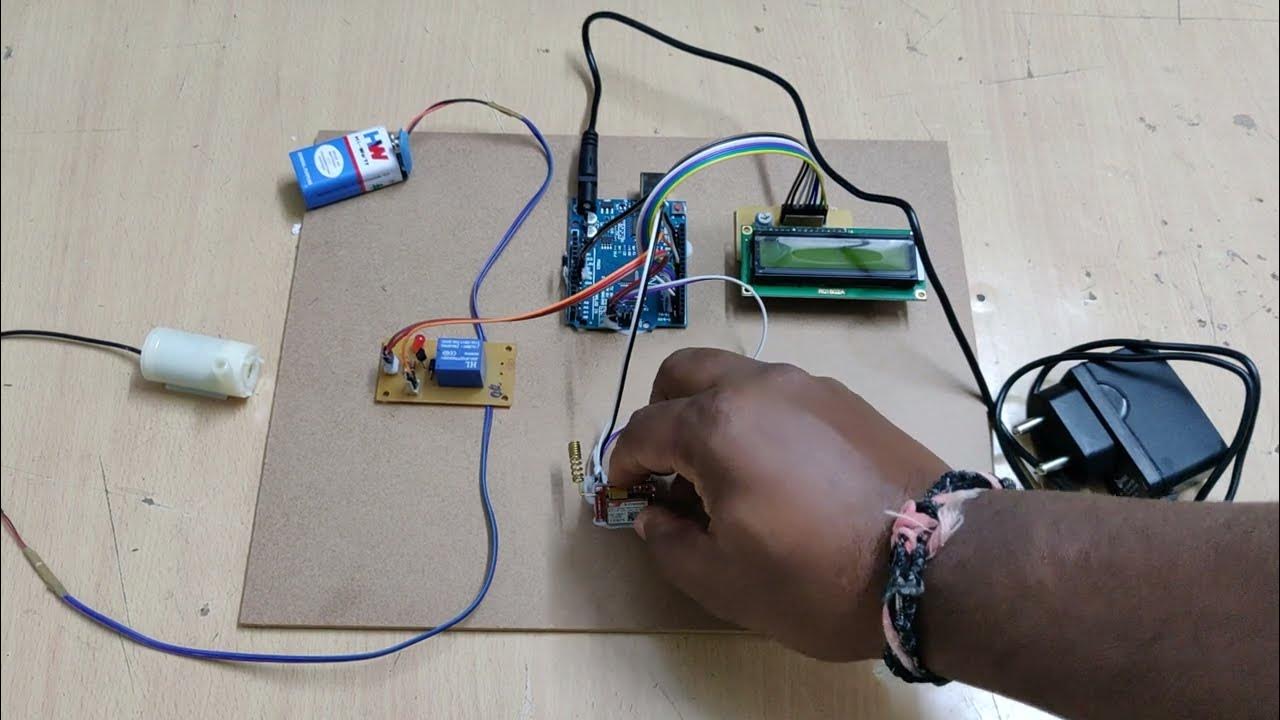 GSM Based Agriculture Motor control using Arduino UNO - YouTube