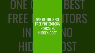 One Of The Best Free Pdf Editors