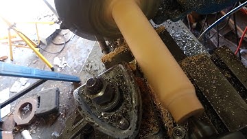 Turning some oak under stepper control - Arduino Due CNC DIY test on a Myford ML7 lathe