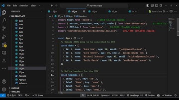 Build a React.js CSV File Generator From Tablular Data Using react-csv Library