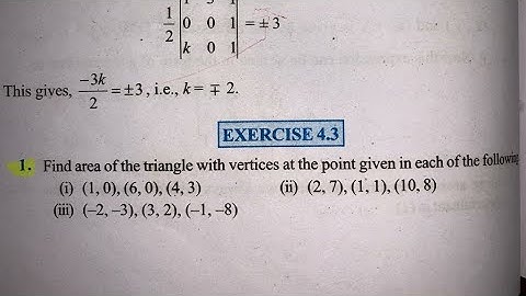 EX 4.3 Q1 TO Q5  SOLUTIONS OF DETERMINANTS NCERT CHAPTER 4 CLASS 12th