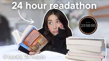 24 hour readathon😱📖 reading for 24 hours *straight* spoiler free reading vlog