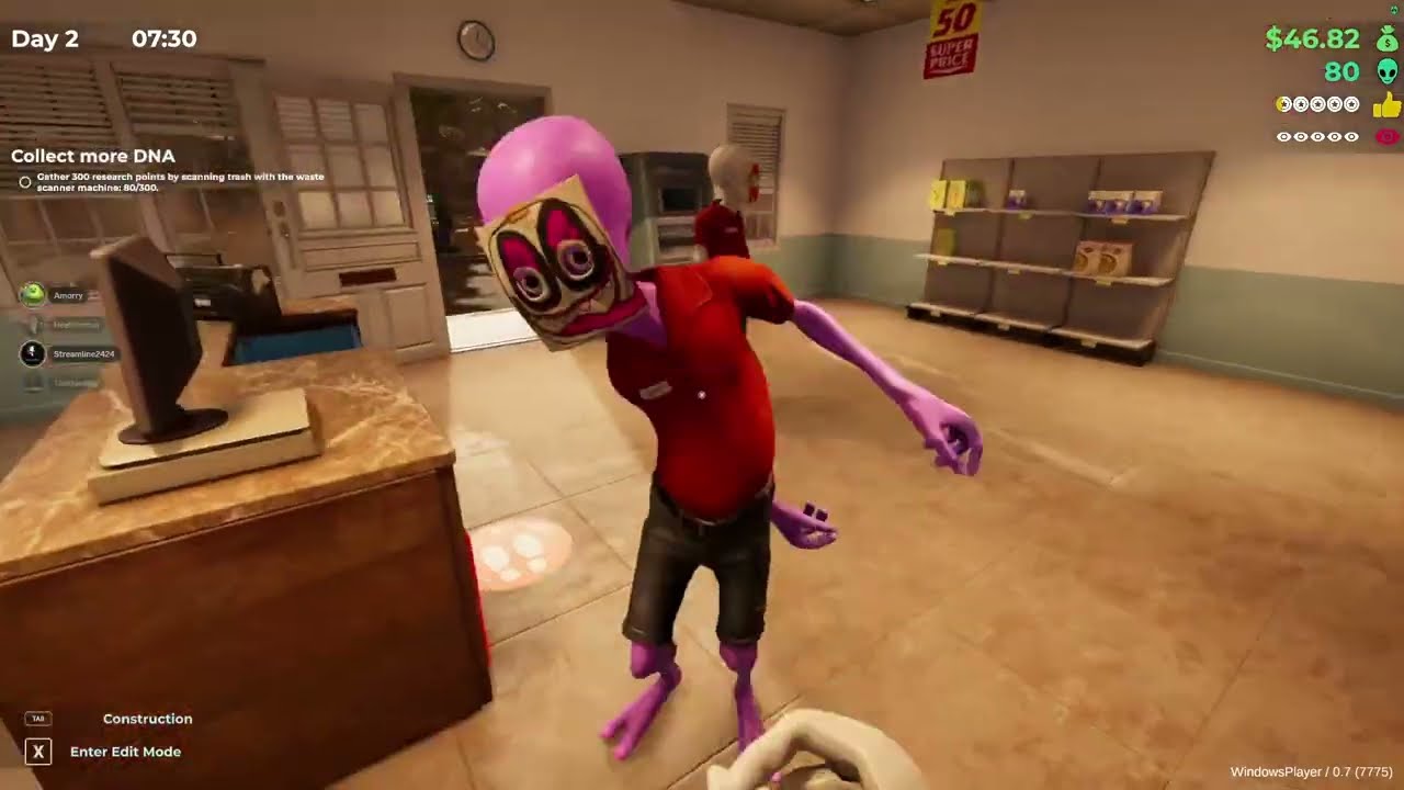 Working a gas station as a alien