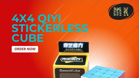 Qiyi 4x4 Cube Stickerless Unboxing & Testing