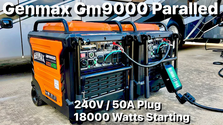 Paralleled GENMAX Portable Inverter Generator Quiet Gas and Propane   (GM9000iED) (GM9000ie) REVIEW