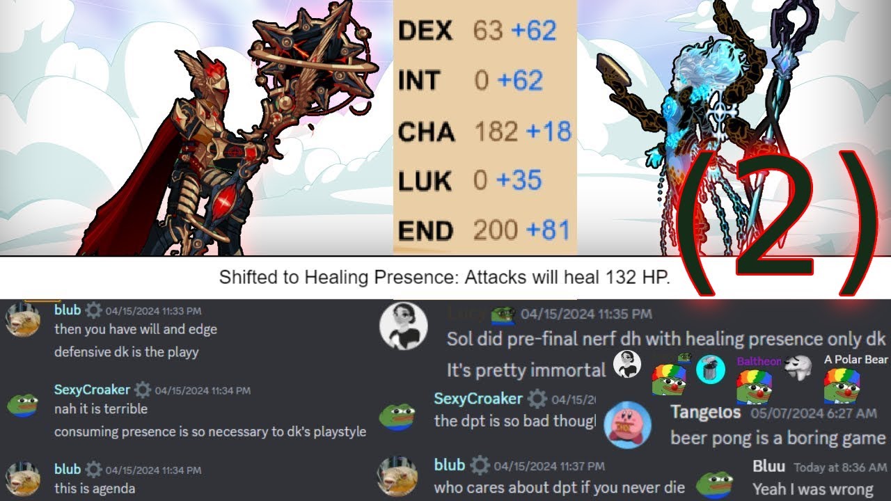 Dragonfable | Deathknight - Jaania EX (Healing Presence only, Post-Relic Barrier changes)