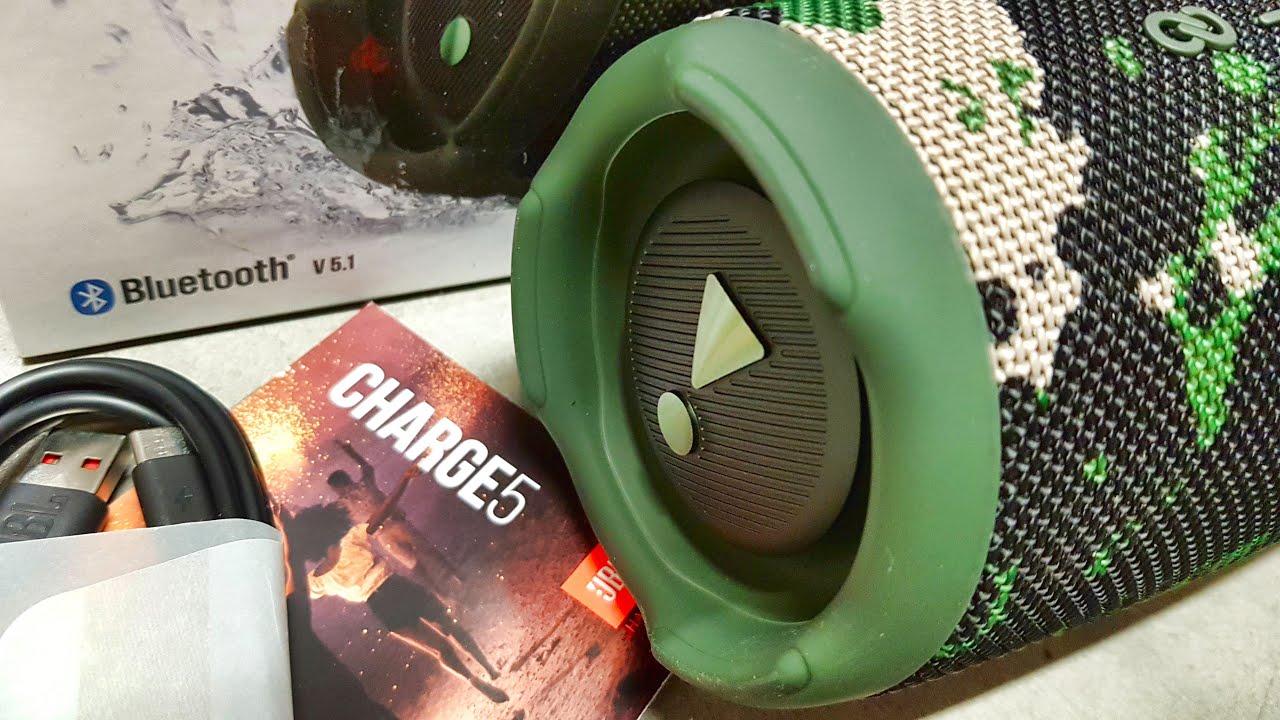 2023 JBL CHARGE 5 Camouflage Unboxing with bass demo