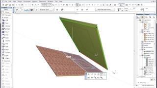 3D interactions in ARCHICAD - Project input to editing plane