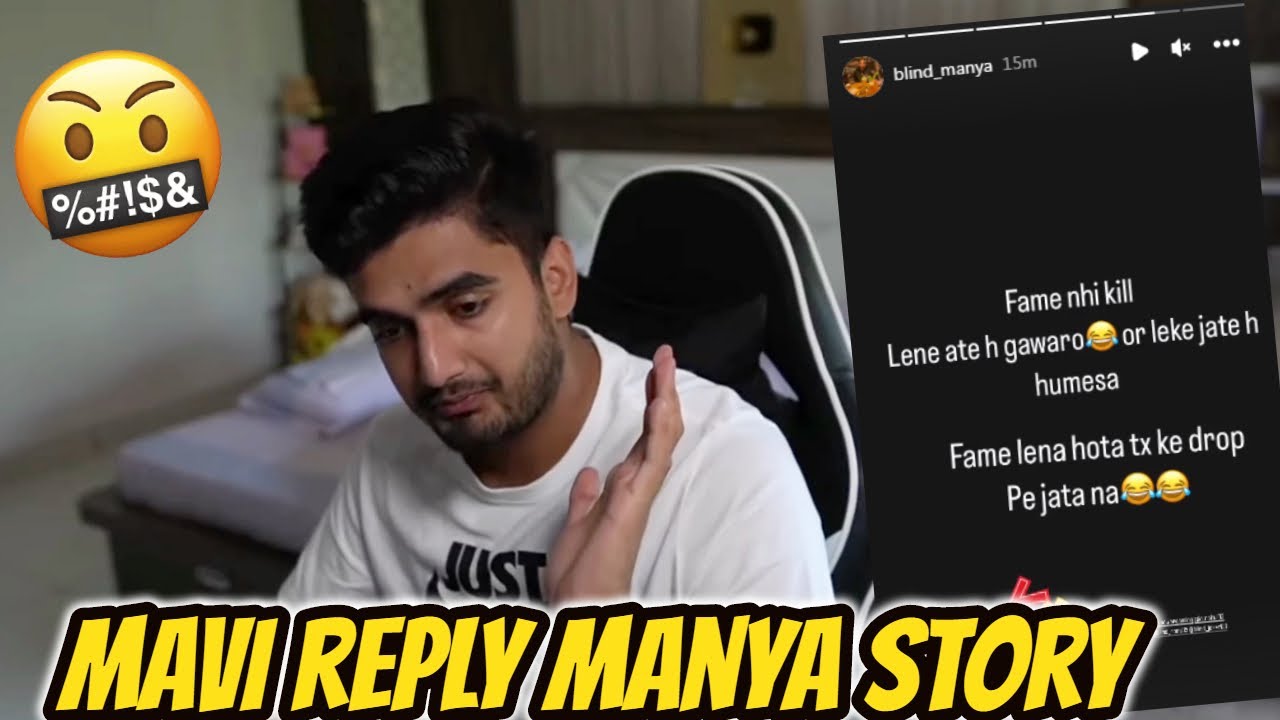 Mavi SAVAGE Reply To Blind Manya | Mavi Vs Blind Manya | Mavi Reply ...