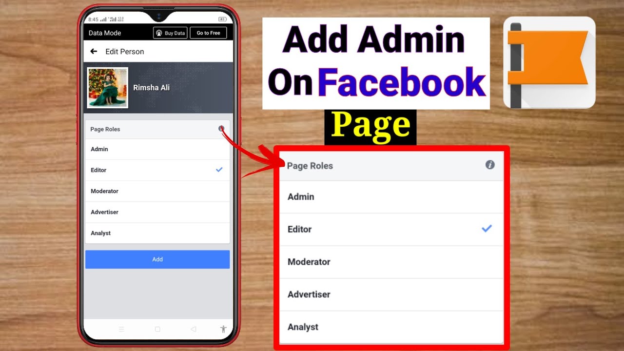 How to add admin on facebook page | Make admin or moderator on fb pages