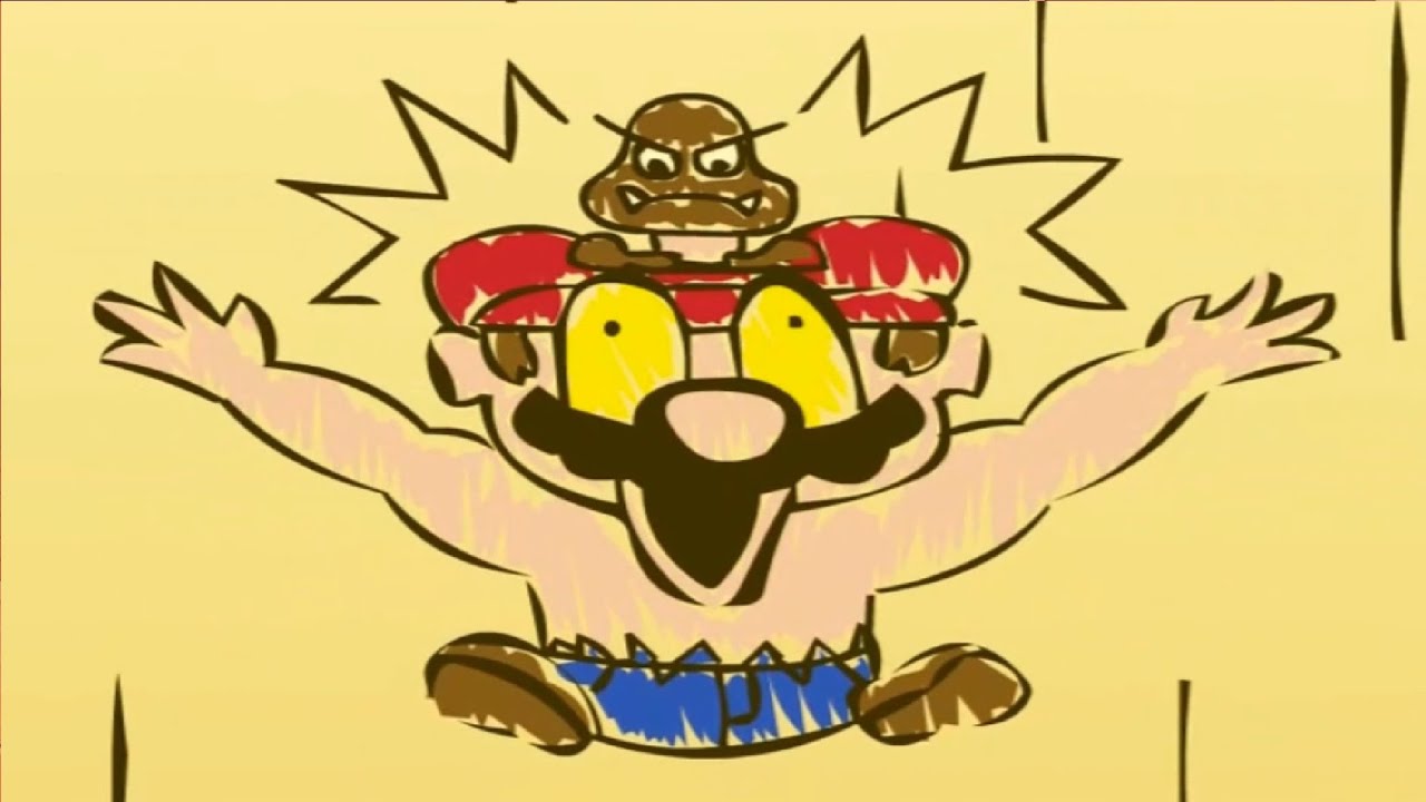 A Koopa's Revenge 2 HD 107% World 5: Castle Mario: Finally! Goomba Crushes Mario Part 2