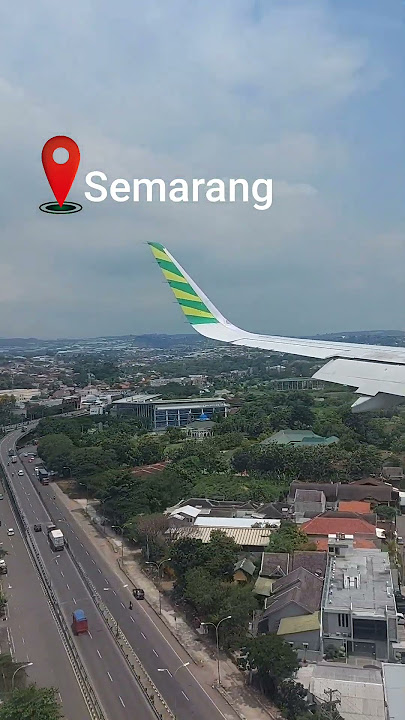 POV Landing Di Kota Padat Penduduk ||Bandara Ahmad Yani Semarang