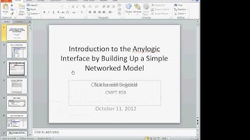 AnyLogic Agents, Parameters, Environments [CMPT 858 Fall 2012: Introduction to Dynamic Modeling]