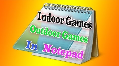 GTU CCC Practical Exam Video 13 Five Indoor and Outdoor games in Notpaid