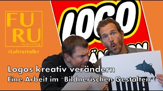 Logos Bekannter Marken Verändern Eine Zeichnungsarbeit Fürs Bildnerische Gestalten.