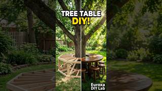 DIY Tree Table Build That Completely Transformed This Backyard