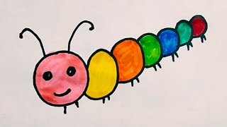 Let's learn how to draw caterpillar easy step by step,In this video. 🐛